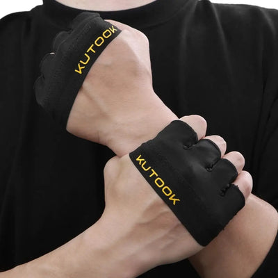 Gants de Fitness 4 Doigts Unisexe - Antidérapants et Amorti Chocs