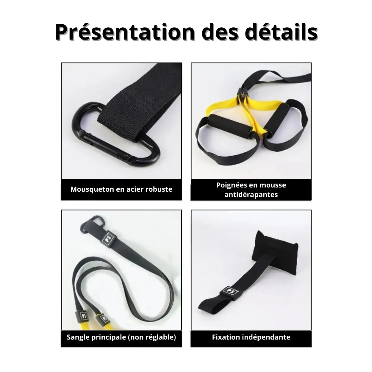 Sangles de Suspension – Entraînement Complet & Renforcement Musculaire